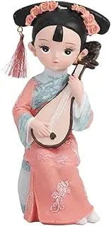 [LIFKOME] Delicate Qing Dynasty Figurine Resin Art Chinese Royal Style Home Decor Hotel Accessory Photo Prop Present