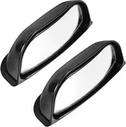Generic 1 Set 2pcs Blind Spot Mirror Rearview Blinds Mirrors Cars Car Mirror Rear View Mirror B-pillar Side View Mirror Car Supplies Automobile Auxiliary Mirror Plastic Black