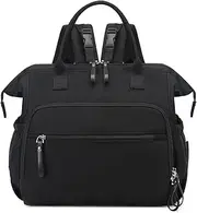 LORADI Convertible Diaper Bag Tote, Water-Resistant Diaper Backpack with Anti-theft Pockets and Stroller Clips
