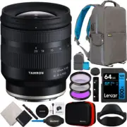 Tamron 11-20mm F2.8 DI III-A RXD Lens for Fujifilm X-Mount Cameras B060 Bundle