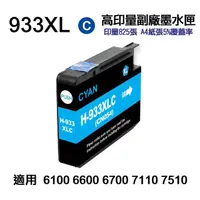 在飛比找momo購物網優惠-【Ninestar】HP 933XL 藍色 高印量副廠墨水匣