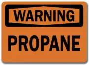 Warning Sign - Propane - 10" x 14" OSHA Safety Sign