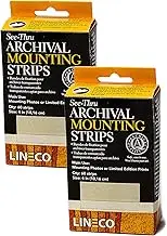 Lineco See Through Conservation Archival Mounting Strips. Safe for Photos, Documents, Fine Prints, and More. L533-4015 (Set of 2)