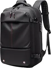 Vacpack Backpack, 19in Expandable Air Vacuum Backpack, Expandable Vacuum Seal Compression Travel Backpack, Large capacity Water Resistant Anti Theft Travel Backpack with Pump