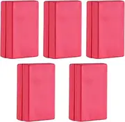 Magnetic Flag Weights for Bottom of Flag in Winds, Rubber Covered Heavy Duty Magnet Weights, Stop American Flag from Wrapping Around the Pole or Hooking on the Gutter, Red, 5 Pairs(Pack of 10)