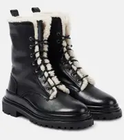 [Isabel Marant] Isabel Marant Ghiso shearling-lined leather combat boots UK 5 black