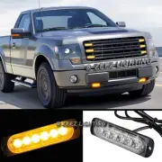 1X 6 LED Amber/Yellow Emergency Hazard Warning Strobe Beacon Caution Light Bar93