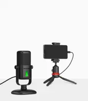 Saramonic SR-MV2000 USB Condenser Microphone with tabletop stand for computer and mobile devices