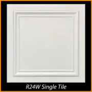Ceiling Tiles Glue Up Styrofoam 20x20 R24 White Pack of 96 pcs (253 sq ft)