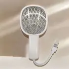 USB Fly Bug Zapper Electric Shock Insect Racket Mosquito Killer Lamp Camping
