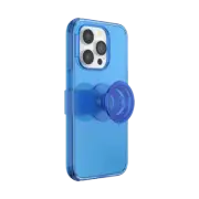 PopSockets PopCase iPhone 14 Pro Phone Case Grip Mount Holder - Santorini Blue