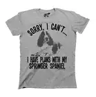 Womens Springer Spaniel Dog TShirt Sorry I Have Plans Christmas Animal Tee