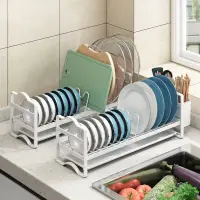 在飛比找蝦皮購物優惠-【Pochacc】超窄瀝水碗架 新款廚房置物架 碗碟收納架 