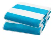 Oversized Beach Towel - 2 Pack 35 x 70 inches XL Beach Towel - 100% Cotton Ve...
