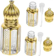 HEATSHAKING 3Pcs Roller Bottles for Essential Oils and Perfume UV Protective Travel Friendly Design Leak Capacity for Daily Use and Fragrance Storage