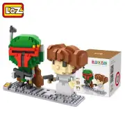 LOZ Diamond Blocks BOBA FETT & PRINCESS LEIA 9531 400 PCS Set by LOZBlock