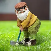 Garden Gnomes Ornament, Garden Ornaments Outdoor, Funny Golf Garden Gnome Statue Ornaments, Indoor or Outdoor Lawn Decorations, Decorative Home Accessories, Novelty Interesting Gifts Gardening Gifts