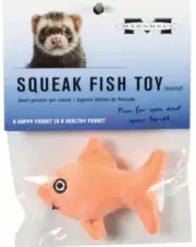 Small Pet, Marshall Squeak Fish Plush Toy for Ferrets (1 count)