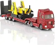 Vintage Classics Aircraft Diecast 1:87 Scale 1866 Truck with Competitive Aircraft Delicacy Alloy Car Model Static Collectible Toy Souvenir