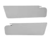 impala Bonneville Catalina Hardtop Gray Sun Visors Genuine leather pair 1963
