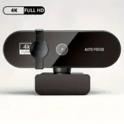 4K Full HD Webcam USB AutoFocus Web Camera w/ Microphone For PC Laptop Computer