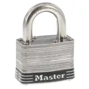 Master Lock Stainless Steel Outdoor Padlock with Key, 2 in. Wide Model #5SSKADHC