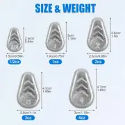 No Roll Sinkers Fishing Weights Sinkers Flat Inline Sinkers No Snag Slip Weights