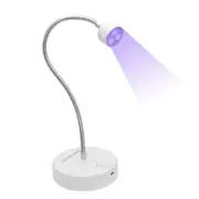 Flash Cure Gel Nail Lamp, UV LED Mini Nail Light, Portable Gooseneck Nail Lam...