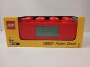 LEGO 9009921 Red Brick Kids Light Up Alarm Clock | red | plastic | 9.5 in *NEW*