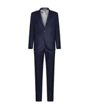 Brunello Cucinelli Two-Piece Tailored Suit IT54 blue