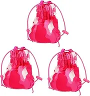 Healvian 3pcs Universal Blowing and Curling Hair Dryer Auxiliary Tool Cloth Bag Windshield (rose Red) Blow Dryer Diffuser Sleeve Hair Conditioner Bags High Temperature Resistant Nylon Mesh