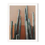Upright Framed Printed Wall Art - White