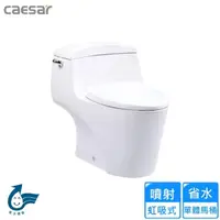 在飛比找momo購物網優惠-【CAESAR 凱撒衛浴】省水單體馬桶(C1353 不含安裝
