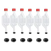 Brew Airlock Kit, 12 Airlocks And 6 Sealing Rings, Plastic Wine Airlock For Fermenting, Brewing, Be