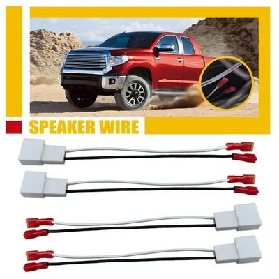 Speaker 4pcs Adapter Wire Harness Fit Scion iQ xA xD tC xB FR-S Toyota Subaru (for: Lexus)