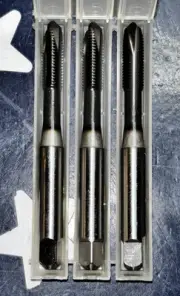 Three YG-1 #10-32 2B STI Tap SP PT Spiral Point Tap Thread ST342 HSSE-V3 10-32