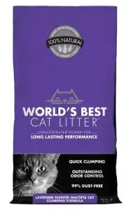 World's Best Cat Lavender Scented Natural Clumping Cat Litter 7 Pounds