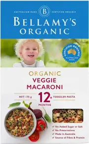 Veggie Macaroni 175G, Baby Food, 12M+, Bulk (6 X 175G)