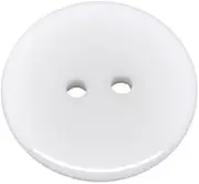 Pack of 10 White Round Resin 23mm Buttons 2 holes for Sewing, Scrapbooking, Embelishments, Crafts, Jewellery making, shabby chic, Knitting,