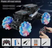 Monster Truck 4WD Off Road Rc Crawler FAST! 360 degrees LED tires Toy Stunt Tr