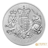 在飛比找蝦皮商城優惠-【TRUNEY貴金屬】2023英國皇家徽章銀幣10盎司 / 