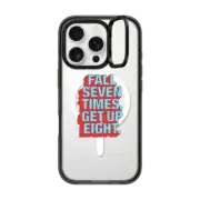 iPhone 16 Pro Impact Ring Stand Case MagSafe Compatible Fall Seven Times by Quotes by Christie