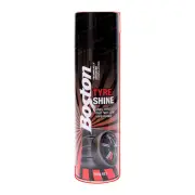 3 x Boston Tyre Shine Maintenance Aerosol 350 Gram Tire Care and Protection