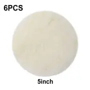 6Pcs 5 Car Lambs Wool Bonnet Buffing Wheel Pad/Buffer Polishing Polisher Pad