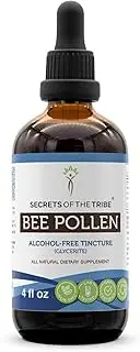 Bee Pollen Tincture Alcohol-Free Extract, Organic Bee Pollen (Bee Pollen) Dried Pollen (4 FL OZ)