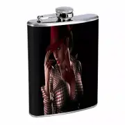 Country Cowgirl 01R Flask 8oz Stainless Steel Hip Drinking Whiskey