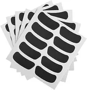 ADOCARN 14 Pack Black Eye Stickers Soccer Decals Removable Fan Stickers Decorative Eye Decals for Sports Events