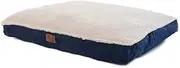 It's Bed Time Plush Dog Pillow, Blue, Small, 10cm X 69cm X 91cm - Breathable Plush Fabric, Non-Slip Base, Removable Zip-Off Cover, Indoor & Outdoor, Dog Bed