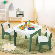 Kidbot Kids Table Chairs Set Wooden Childrens Play Activity Centre for Drawin...