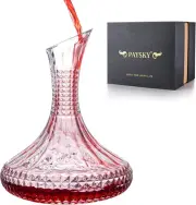 Wine Decanter - Hand Blown Lead-free Crystal Glass Wine Decanters and Carafes,